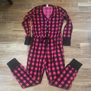 Victoria's Secret Pink and Black Plaid pajamas